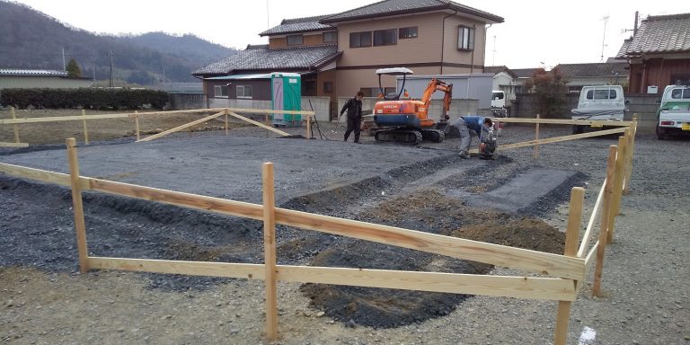 佐野市栃本町Ｉ様基礎工事着工です。