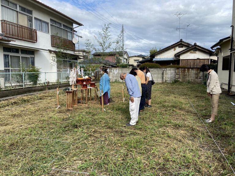 佐野市上台町K様地鎮祭おめでとうございます。