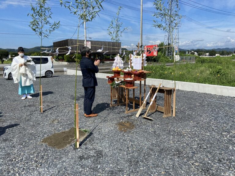 佐野市並木町F様地鎮祭おめでとうございます。