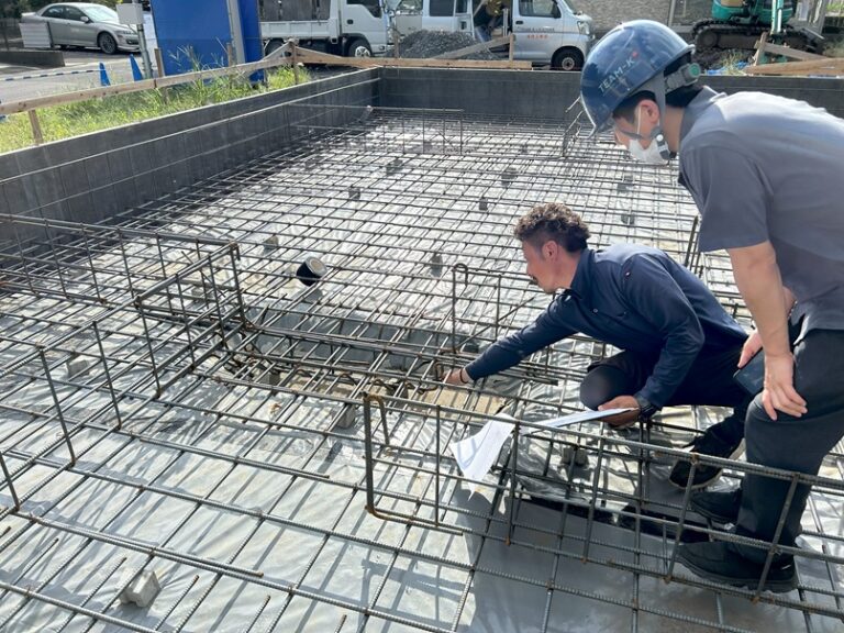 久しぶりに鉄筋検査に立ち会いしました。