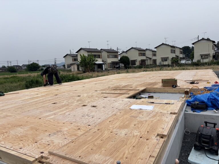 無事土台敷完了しました。（定期健診もしてきました）