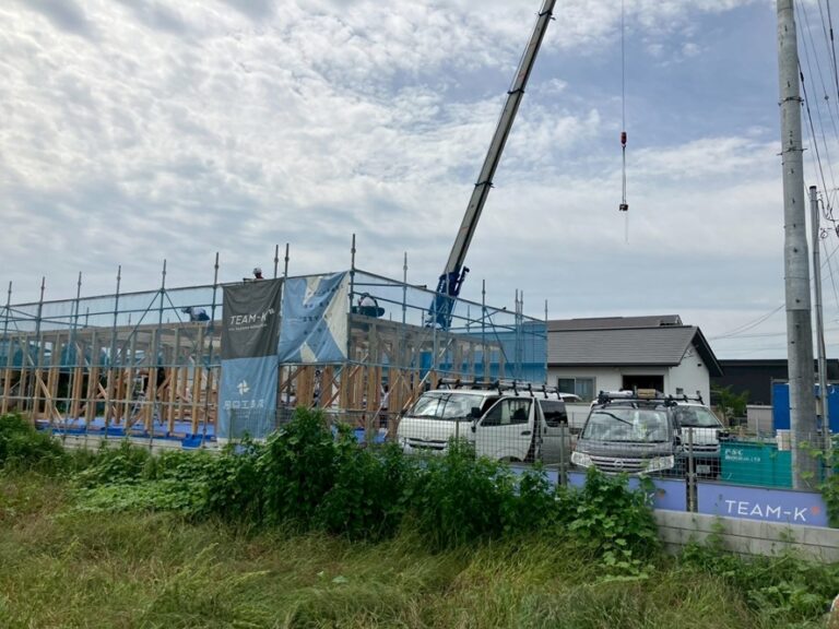 無事建て方終了です。