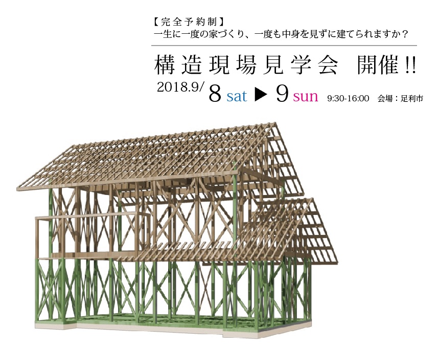 佐野市　ｔｅａｍ－Ｋ風間工務店 構造現場見学会