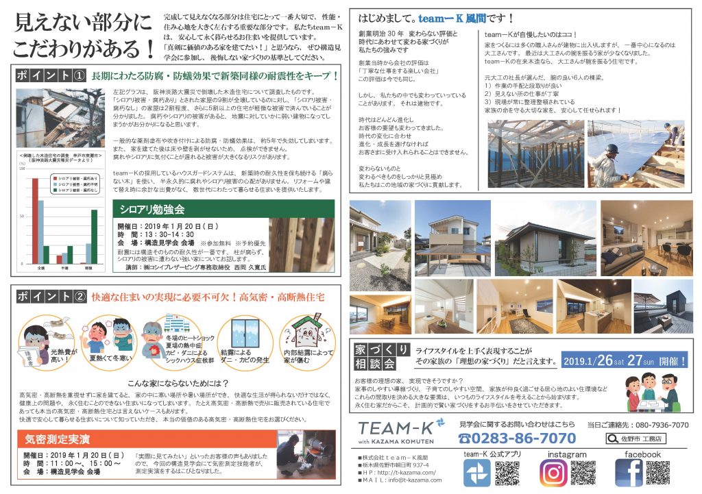 佐野市　ｔｅａｍ－Ｋ風間工務店