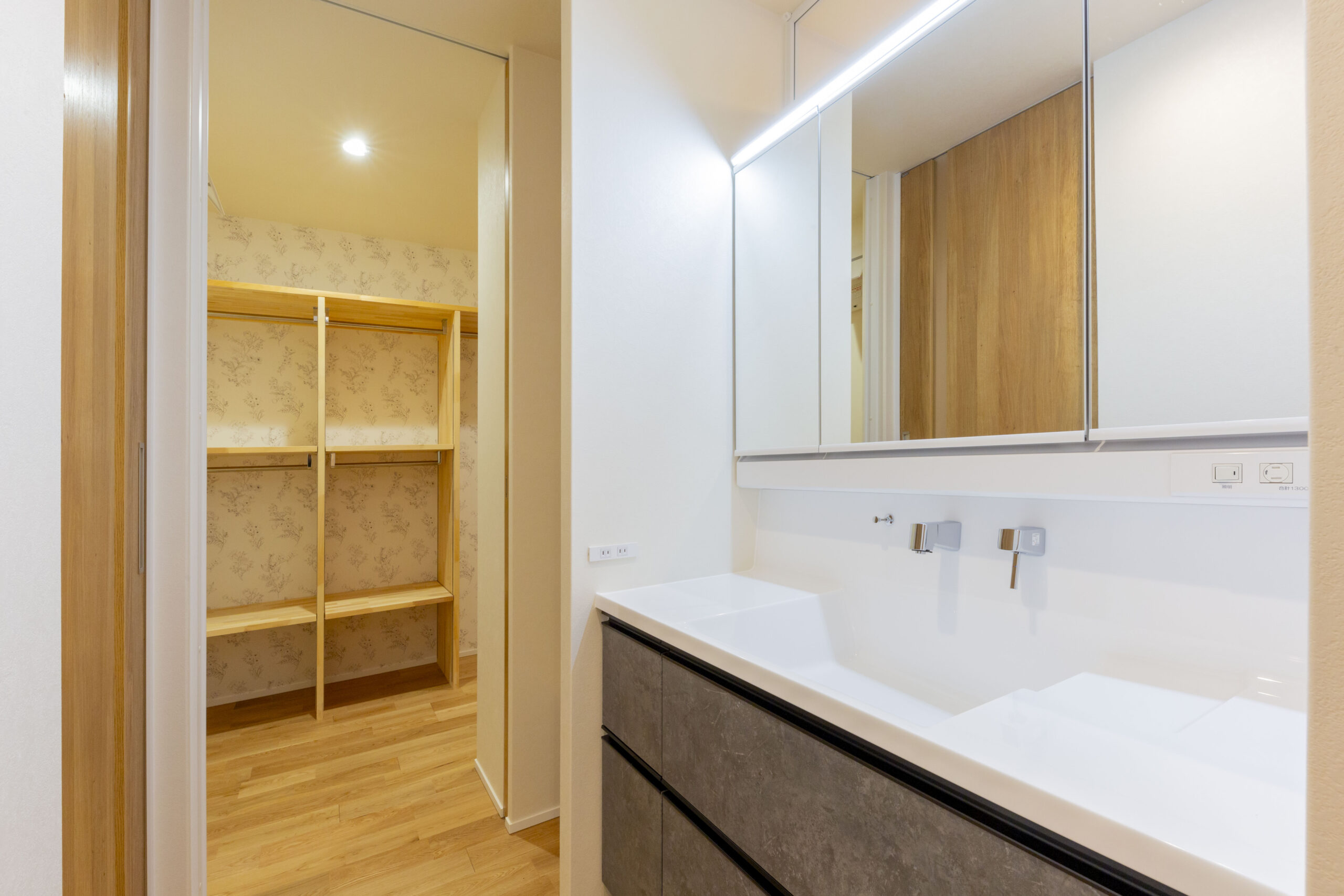 佐野市　平屋注文住宅　洗面台