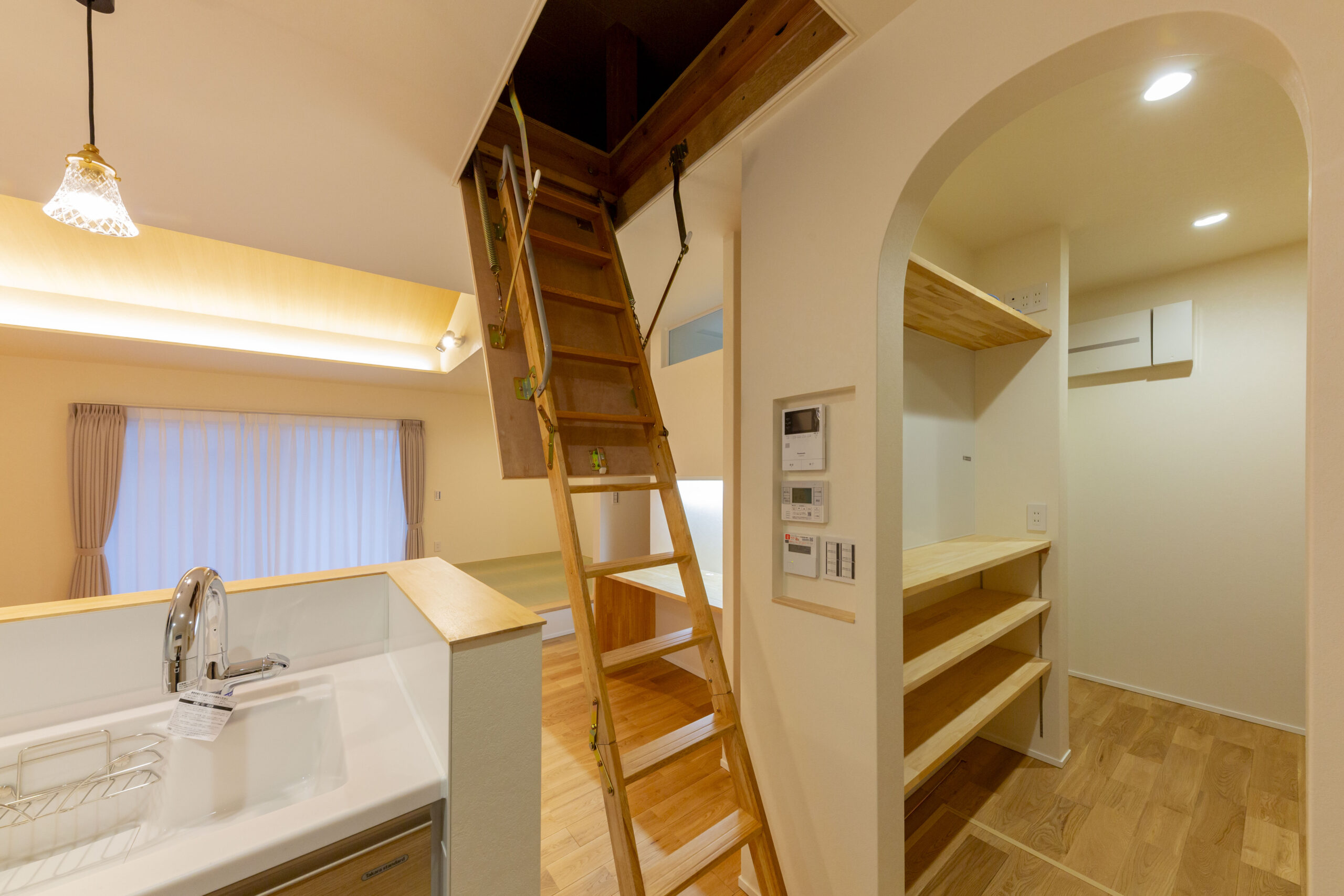 佐野市　平屋注文住宅　小屋裏エアコン