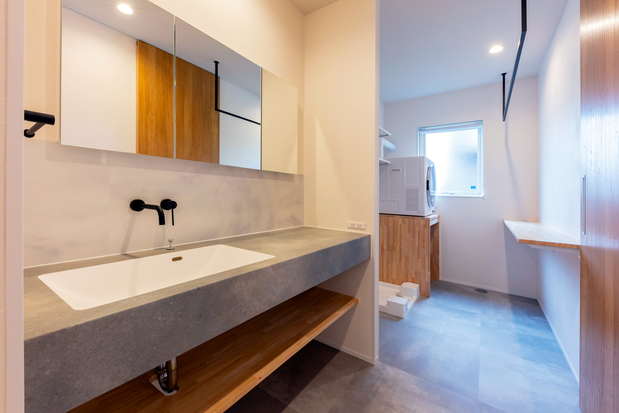 栃木市　平屋注文住宅　洗面台